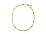 Kette Ohne AnhäNger "Schmuck Geschenk Edelstahl Halsschmuck Halskette WüRfel", Gelbgoldfarben, Aniston Jewelry & Watches, Halsketten, Herren, Edelstahl, L: 45 B: 3Mm, Made In Germany, B:3Mm