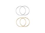 Creolen-Set "Multipack Schmuck Geschenk Edelstahl Ohrschmuck Ohrringe", Gelbgoldfarben, Silberfarben, Aniston Jewelry & Watches, Ohrringe, Damen, 70Mm, Edelstahl, Made In Germany