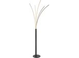 Globo Lighting Stehlampe "Bizzy", Schwarz Matt, 1, H: 187Cm, 1 Stk., Leuchten, Stehleuchte Schwarz/Opal, Touch Dimmbar, Led 36W, Stehlampe
