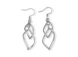 Paar Ohrhaken "Schmuck Geschenk Kupfer Ohrschmuck Ohrringe Blatt", Silber (Silberfarben), Aniston Jewelry & Watches, Ohrringe, Damen, Edelstahl, Made In Germany