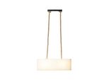 Brilliant Sailor Pendelleuchte, 2-Flammig Natur/Weiß Innenleuchten,Pendelleuchten,-Balken 2X A60, E27, 40W, Geeignet FüR Normallampen (Nicht Enthalten) FüR Led-Leuchtmittel Geeignet
