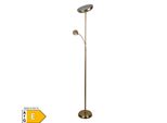 NäVe Led Stehleuchte "Romis"" Mit Lesearm H: 180Cm Messing Matt"
