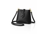 UmhäNgetasche "Holunder", Damen, Gr. B/H/T: 20Cm X 18Cm X 5Cm Onesize, Schwarz, Leder, Collezione Alessandro, Taschen UmhäNgetasche, Aus Rindsleder, Made In Italy