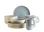 Frühstücks-Geschirrset MÄSER Candy, blau, 12, Geschirr-Sets, Frühstücks-Geschirrset
