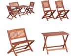vidaXL 4 tlg. Garten Essgruppe für Kinder Massivholz Eukalyptus - Esszimmergarnitur - Essgarnitur - Esszimmermöbel - Esszimmer Möbel