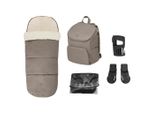 Maxi-Cosi Kinderwagenausstattung Oxford, Braun, Kunststoff, Textil, 5-teilig, Baby on Tour, Kinderwagen, Kinderwagen-Zubehör, Sonstiges Kinderwagenzubehör