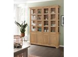 Vitrine Otto Home "Melissa", Beige (Natur), B:171Cm H:210Cm T:39Cm, Massivholz, SchräNke, Vitrine, Aus Massiver Kiefer, Fsc Zertifiziert, Breite 171 Cm