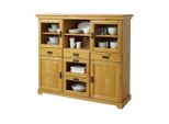 Sideboard Otto Home "RüGen", Natur, B:145Cm H:130Cm T:40Cm, Fsc-Zertifiziertes Massivholz, Sideboards, Sideboard, Aus Massiver Kiefer, Breite 145 Cm, Made In Eu