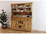 Buffet Otto Home "RüGen", Beige (Natur), B:145Cm H:168Cm T:40Cm, Massivholz, SchräNke, Buffet, Fsc Zertifiziertes Massivholz, Im Landhausstil