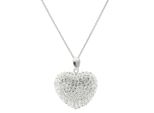 Herzkette Vivance "Sparkling Heart", Silber 925, Halsketten, Damen, Silber 925 (Sterlingsilber), Herzkette