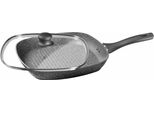 Steakpfanne Cs KOCH-SYSTEME "Emden", Grau, B:28Cm H:4Cm L:28Cm Ø:28Cm, Pfannen, Induktion
