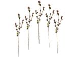 Kunstblume I.Ge.A. "Zaubernuss", Rot (Burgund), B:20Cm H:100Cm, Obermaterial: 93% Kunststoff, 7% Polyester, Kunstpflanzen, 5Er Set