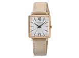Quarzuhr SEIKO, creme, Armbanduhren, Damen, Quarzuhr, Armbanduhr, Damenuhr, Lederarmband, analog