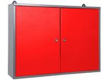 HäNgeschrank ONDIS24 "Ben", Rot, B:80Cm H:60Cm T:20Cm, SchräNke, HäNgeschrank, 2-TüRig, AbschließBar