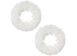 Dekokranz Creativ Deco "Weihnachtsdeko", Weiß, H:24Cm Ø:24Cm, Kunststoff, DekokräNze, Mit Frost-Optik, Ø Ca. 24 Cm