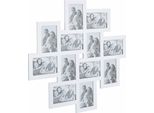 Bilderrahmen Collage OTTO HOME Family, weiß, weiß, B:62cm, Glas, MDF, Bilderrahmen, Bilderrahmen Collage, Fotorahmen, Bildformat 10x15 cm
