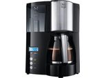 MELITTA Filterkaffeemaschine Optima Timer 100801, silber (schwarz, silberfarben), 1 l, 12, Kaffeemaschinen, Filterkaffeemaschine