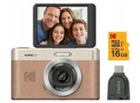 KODAK Digitalkamera Pixpro C1 CMOS 5x 16MP Braun - Bundle