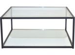Couchtisch, Schwarz (Schwarz, Schwarz, Klarglas), B:80Cm H:35Cm T:80Cm, Hofmann Living And More, Tische, Couchtisch Eckige Couchtische Glas-Couchtisch