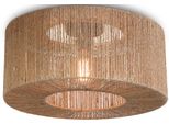 Good & Mojo Deckenleuchte "Iguazu", Beige (Natur), Ø 50Cm H: 22Cm, Leuchten, Deckenleuchte