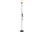 Globo Lighting Stehlampe "Wilbur", Titanfarben Matt, Leuchten, Stehleuchte/Wohnzimmer/Schlafzimmer/Flur, Stehlampe