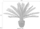 Kunstpflanze I.Ge.A. "Cycaspalme Im Topf", GrüN, B:26Cm H:67Cm T:26Cm, Kunststoff, Kunstpflanzen, Kunstpflanze