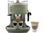 DE'LONGHI Espressomaschine Icona Vintage ECOV 311.GR, grün, B:26cm H:31,5cm T:29cm, Kaffeemaschinen, Siebträger, auch für Kaffeepads geeignet, Espressomaschine