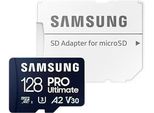 SAMSUNG Speicherkarte Pro Ultimate, blau, 128 GB, Speicherkarten