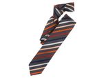 Krawatte VENTI VENTI Krawatte gestreift, Herren, orange, 100% Seide, Krawatten