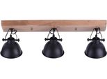 Just Light Deckenleuchte "Samia", Schwarz, 3, H: 25Cm, 1 Stk., Leuchten, Deckenlampe, Deckenspot Deckenstrahler