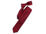 Krawatte VENTI VENTI Krawatte gestreift, Herren, rot (sattes rot), 100% Seide, Krawatten