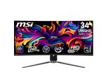 Msi Curved-Gaming-Oled-Monitor "Mpg 341CQPX Qd", Energieeffizienz: G (A-G), Schwarz, Monitore, 3 Jahre Herstellergarantie, HöHenverstellbar, USB-C