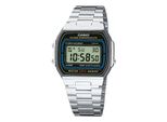 Chronograph Casio Vintage, Silber (Blau, Silberfarben), Armbanduhren, Damen, Chronograph, Quarzuhr, Armbanduhr,Damenuhr, Herrenuhr, Digitaluhr, Edelstahlarmband