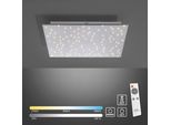 Just Light Led Deckenleuchte "Sparkle", Grau (Stahlgrau), 1, 1 Stk., Leuchten, Cct - üBer Fernbedienung, Led Deckenleuchte