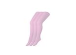 Strumpfhose S.OLIVER Strumpfhose 3er Pack, Mädchen, Gr. 122/140, lila (mauve), 90% Polyamid, 10% Elasthan, Strumpfhosen Strumpfhose