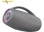 ZEALOT S97 BT-Lautsprecher, kabelloser Stereo-Lautsprecher 80W, bunten Lichtern, tragbarer wasserdichter Lautsprecher Mobiler Lautsprecher für Draußen