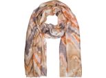 Schal Stylebreaker "Schal Wasserfall Farbverlauf Metallic Details", Damen, Braun (Braun, Beige), Obermaterial: 50% Viskose Cv. 50% Baumwolle Co., Modisch, ModetüCher Schal