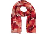 Schal Stylebreaker "Schal Marmor Muster Metallic Details", Damen, Rot (Rot, Orange), Obermaterial: 100% Viskose Cv., Modisch, ModetüCher Schal