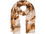 Schal Stylebreaker "Schal Marmor Muster Metallic Details", Damen, Beige (Beige, Braun), Obermaterial: 100% Viskose Cv., Modisch, ModetüCher Schal