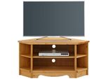 Lowboard Otto Home "Trinidad, Tv-Schrank, Eck-Tv -Schrank", Beige (Natur GeöLt), B:105Cm H:51Cm T:64Cm, Sideboards, Lowboard, Kommode, Breite 105 Cm, Fsc Zertifiziertes Massivholz