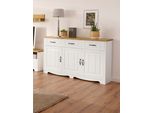 Sideboard Otto Home "Trinidad", Gelb (Weiß, Honigfarben), B:148Cm H:89Cm T:37Cm, Sideboards, Sideboard, Kommode, Breite 148 Cm
