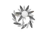 Brosche Firetti "Schmuck Geschenk Ansteckschmuck Spirit Sun", Silber (Silberfarben), Broschen, Damen, Metall, Brosche