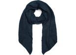 Xxl-Schal styleBREAKER "Asymmetrischer Unifarbener Web Schal", Damen, Blau (Dunkelblau), Obermaterial: 100% Viskose Cv., Modisch, ModetüCher