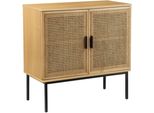 Sideboard Otto Home "Feines", Naturfarben, B:85Cm H:85Cm T:40Cm, Sideboards, Sideboard, Fsc-Holz, Melamin, Mdf, Metall & Abs Mit Soft-Close, Breite 85 Cm