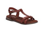 Sandale Josef Seibel "Fabricia 01, Rubin", Damen, Gr. 41, Rot (Rubin), Obermaterial: 100% Rindsleder Leather Cow., Schuhe Sandale