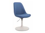 CLP Stuhl Maverick W Stoff Farbe:Blau;Gestell Farbe:Weiß