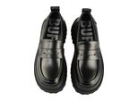 Sneaker Buffalo "Buffalo Pluto Loafer", Damen, Gr. 39, Schwarz, Polyurethan, Unifarben, Schuhe Sneaker