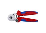 Knipex 97 55 04 SB Selbsteinstellende Crimpzange FüR AderendhüLsen Mit SeiteneinfüHrung Mit Mehrkomponenten-HüLlen Verchromt 180 Mm)