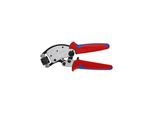 Knipex 97 53 19 Sb Twistor® T Selbsteinstellende Crimpzange FüR AderendhüLsen Mit Drehbarem Crimpkopf Mit Mehrkomponenten-HüLlen Verchromt 196 Mm)