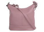UmhäNgetasche Cluty, Damen, Gr. B/H/T: 26Cm X 24Cm X 14Cm Onesize, Lila (Violett), Leder, Leicht GläNzend, Unifarben, Taschen UmhäNgetasche, Echt Leder, Made In Italy